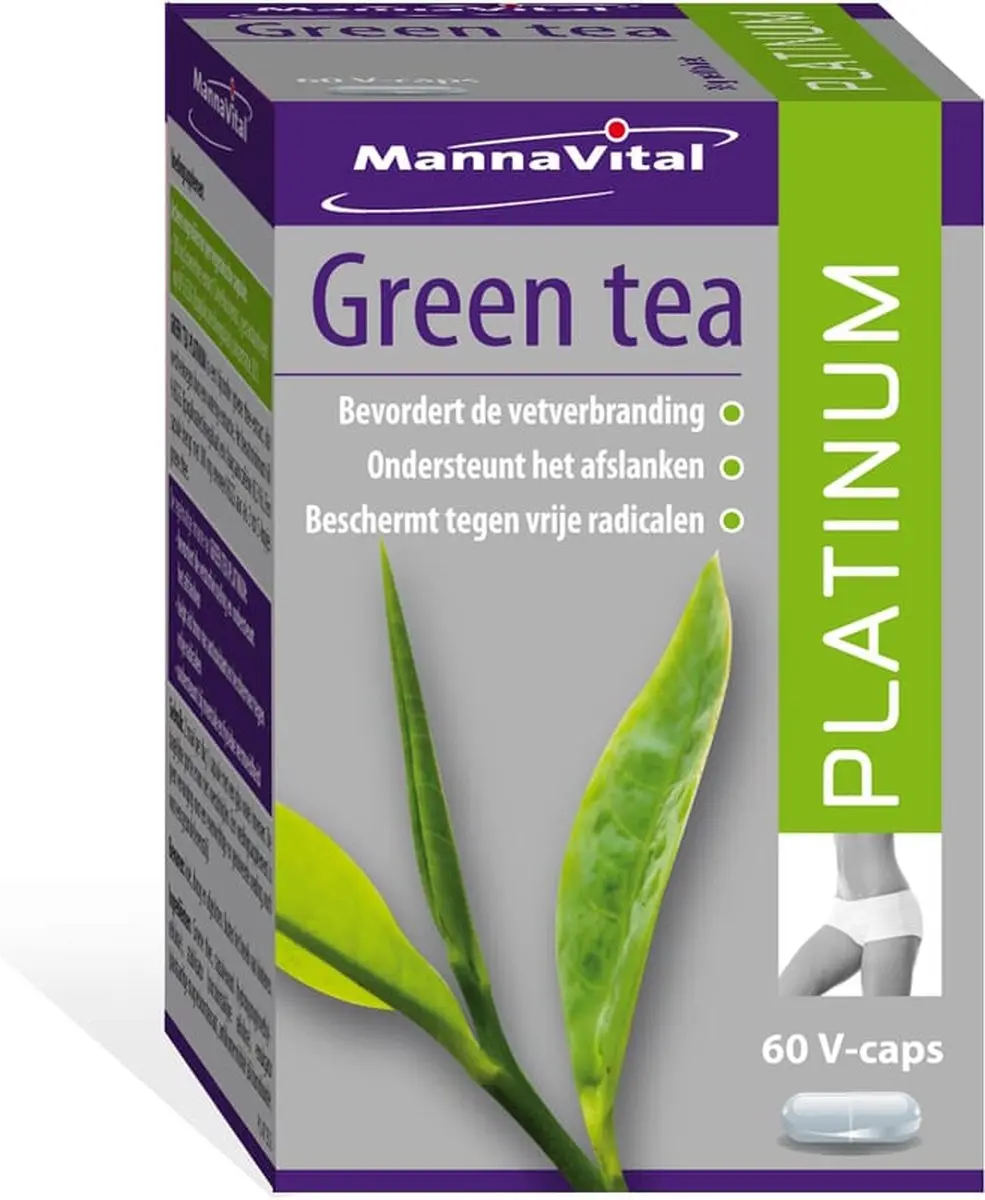 Mannavital Pit&Pit Green Tea Platinum Bio Capsules 60mg - afbeelding 5 van 5
