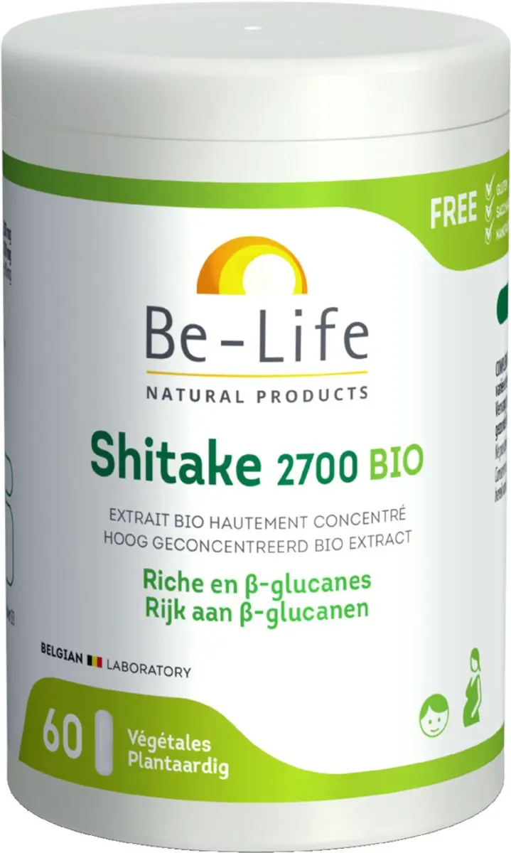 Be-Life Shitake 2700 Bio 60 Softgels