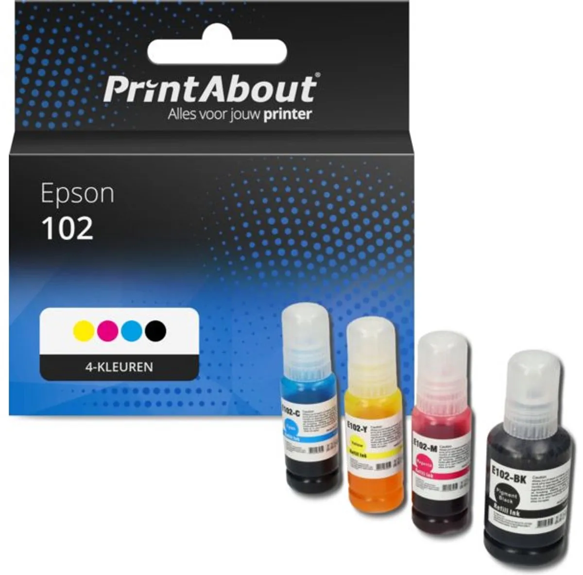 PrintAbout Inktcartridge 102 T03R14/24/34/440 4-kleuren