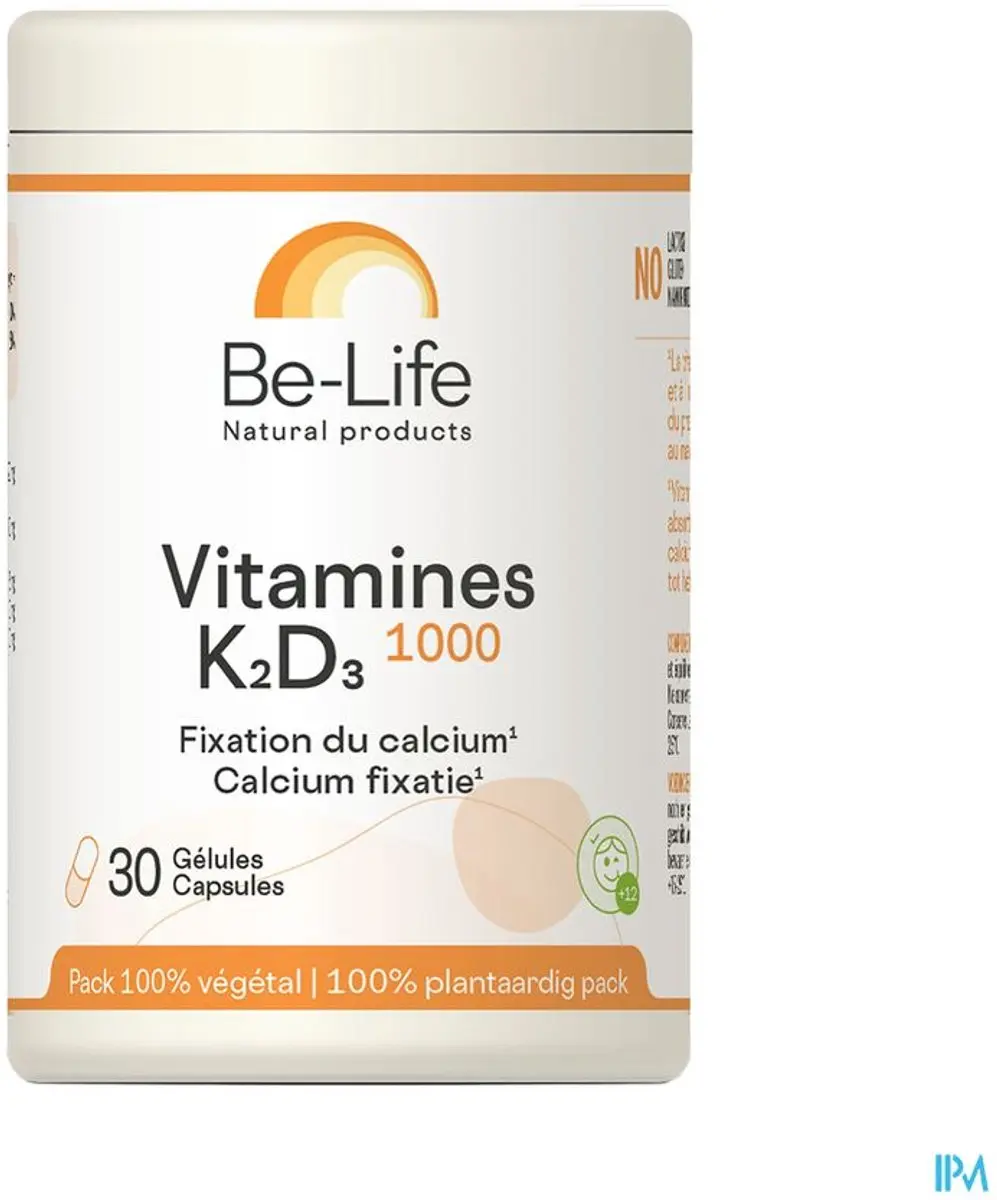 Be-Life Vitamine K2-D3 1000 30 Capsules