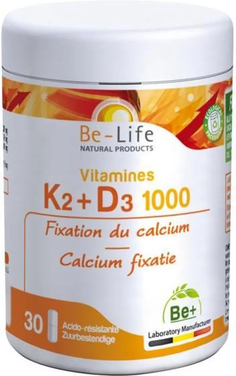 Be-Life Vitamine K2-D3 1000 30 Capsules