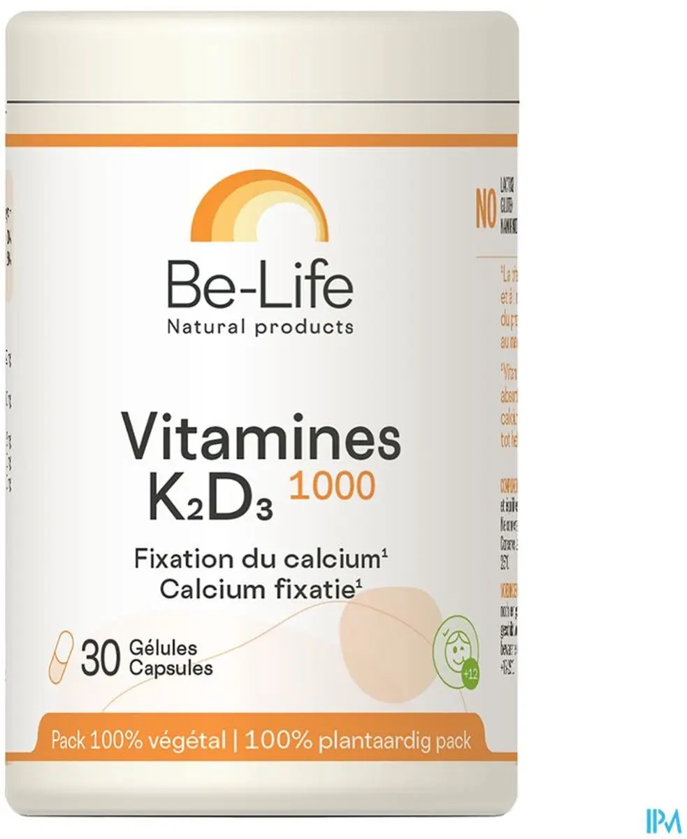 Be-Life Vitamine K2-D3 1000 30 Capsules