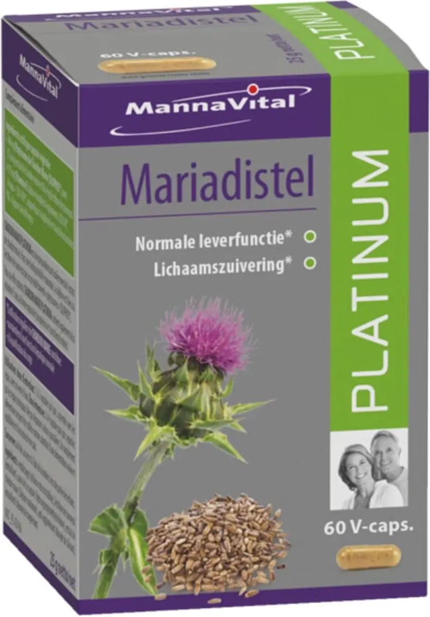 Mannavital Pit&Pit Mariadistel 60 Capsules - afbeelding 5 van 5