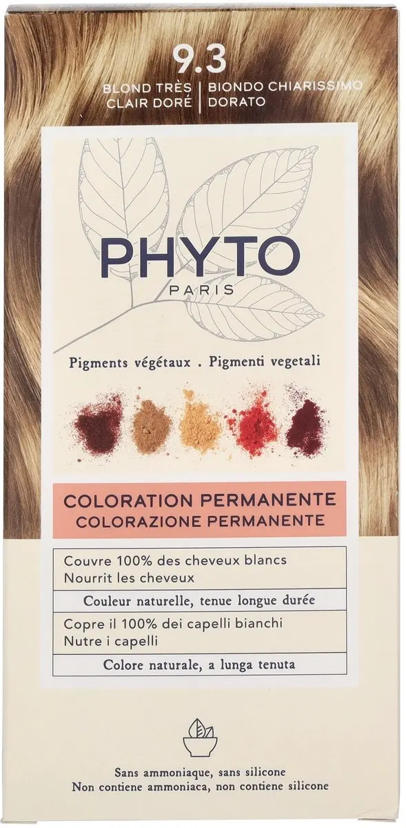 Phyto Paris Color 9.3 Rubio Dorado Permanent Haarkleur 500ml