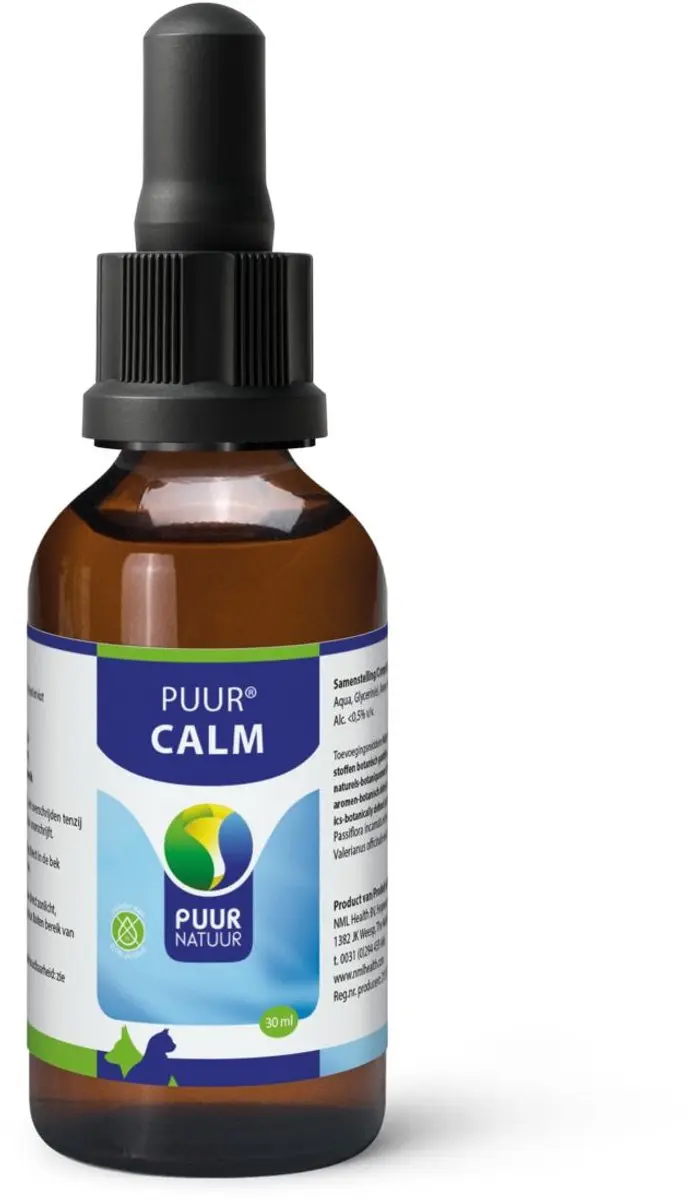 Puur Natuur Calm Anti-stressmiddel 30ml - Hond/Kat
