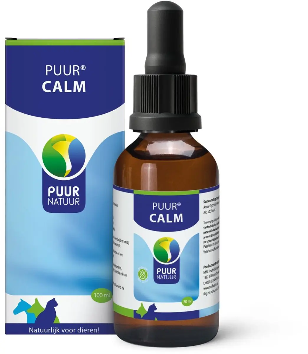 Puur Natuur Calm Anti-stressmiddel 30ml - Hond/Kat