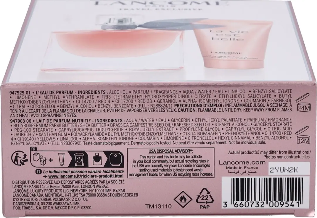 Lancôme La Vie Est Belle Giftset - 50ml Eau de Parfum + 50ml Bodylotion - afbeelding 3 van 6