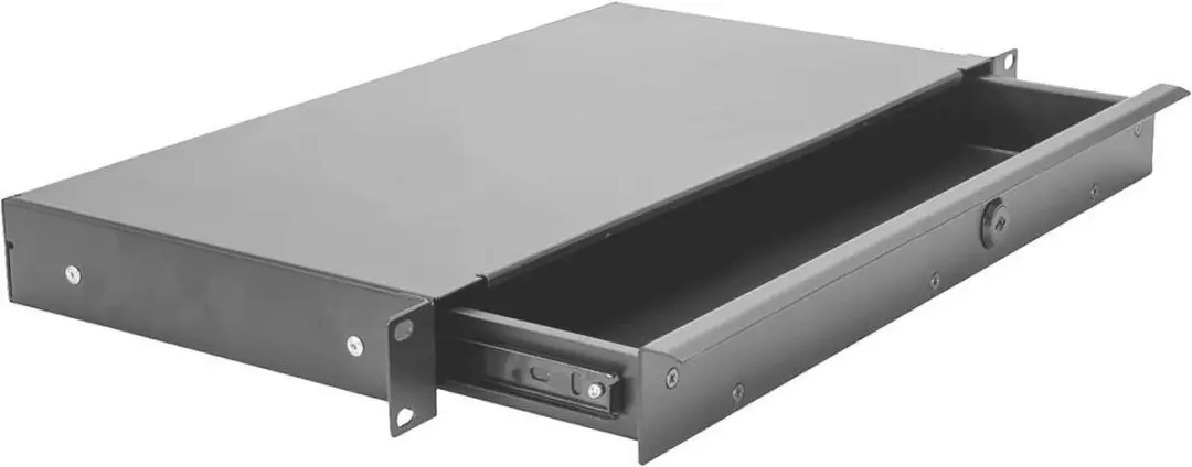 Omnitronic KE-1 Rackschuiflade 1HE - Zwart - afbeelding 2 van 3