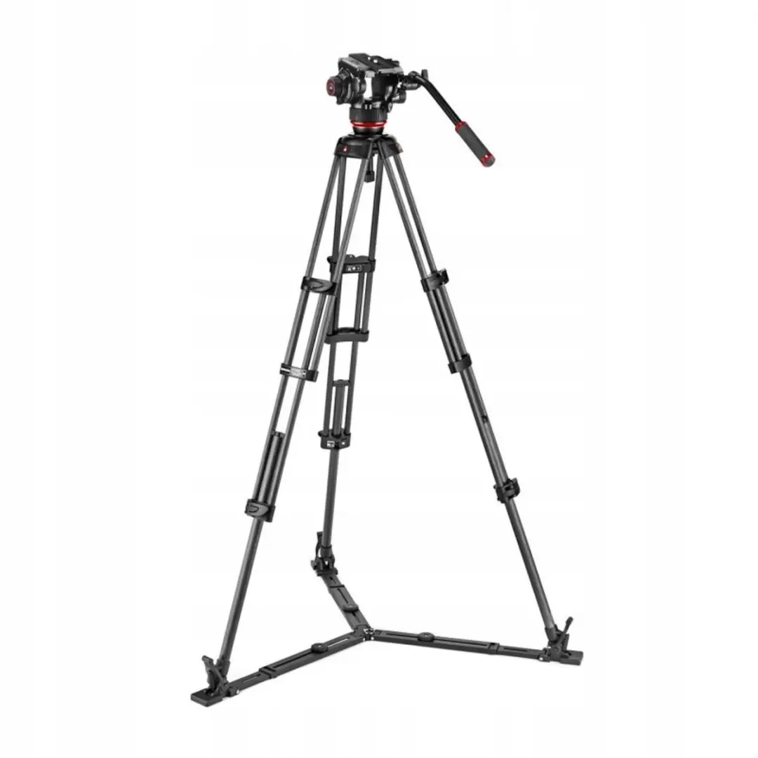 Manfrotto 504X Twin Carbon Videokop & Statief Set - MVK504XTWINGC