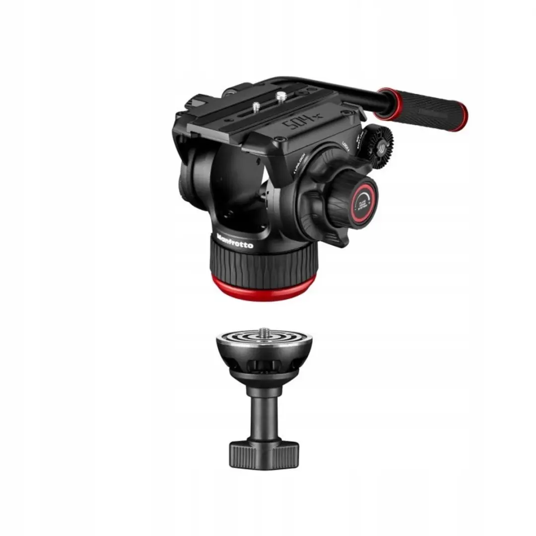 Manfrotto 504X Twin Carbon Videokop & Statief Set - MVK504XTWINGC