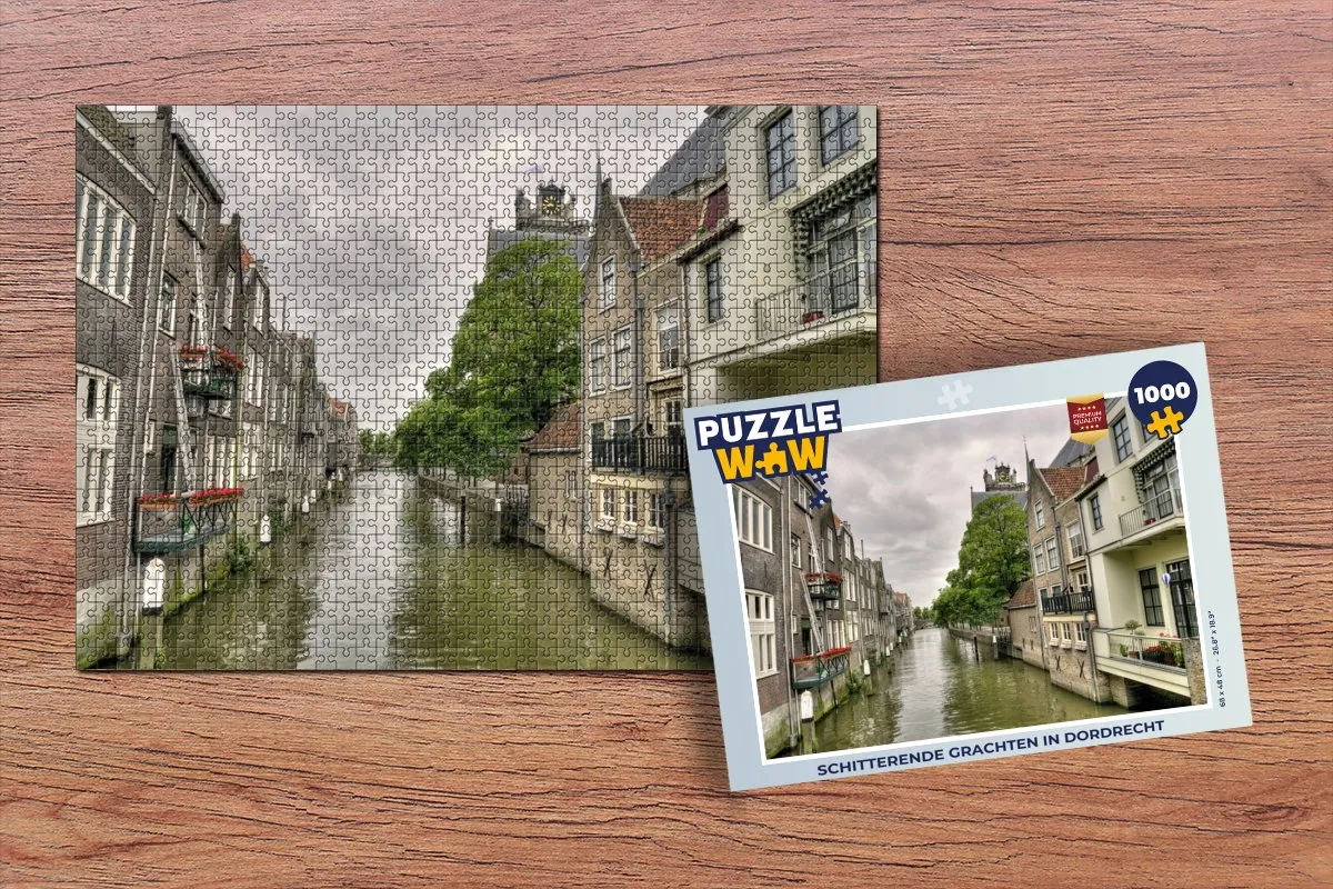 PuzzleWow Huizen Architectuur Legpuzzel 1000 Stuks - Multicolor