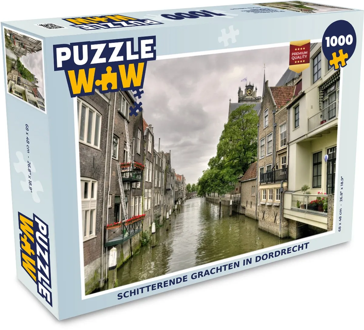 PuzzleWow Huizen Architectuur Legpuzzel 1000 Stuks - Multicolor