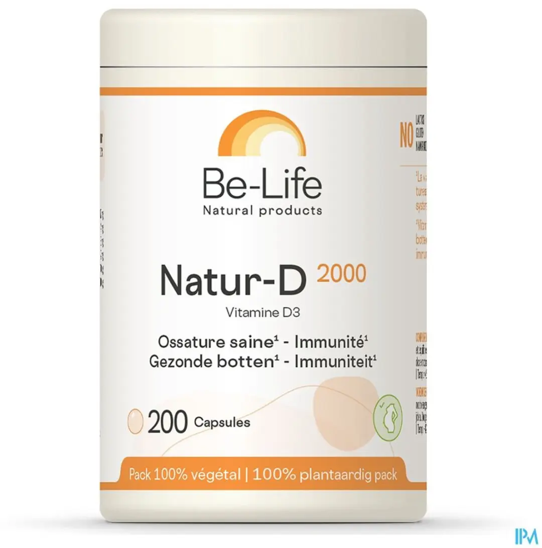 Be-Life Natur-D 2000 Capsules - 200 stuks