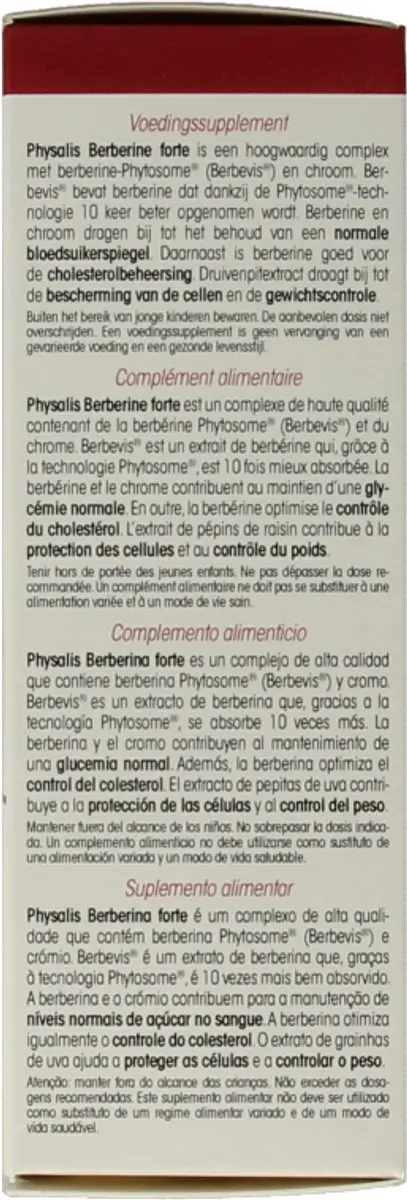 Physalis Berberine Forte 30 Tabletten