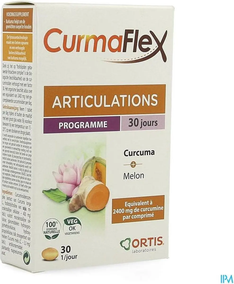 Ortis Curmaflex Kurkuma Meloen 30 tabletten