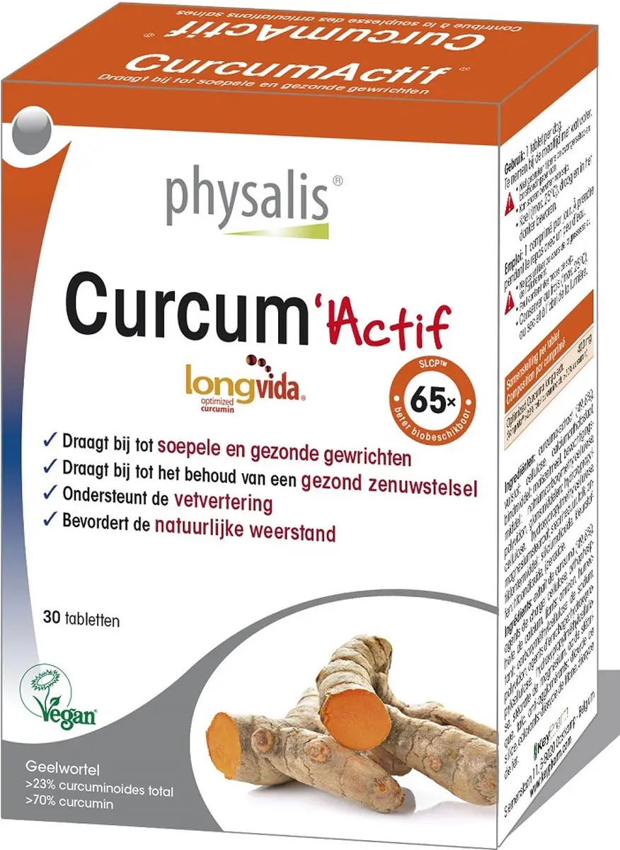 Physalis Curcum Actif 30 Tabletten - 30mg