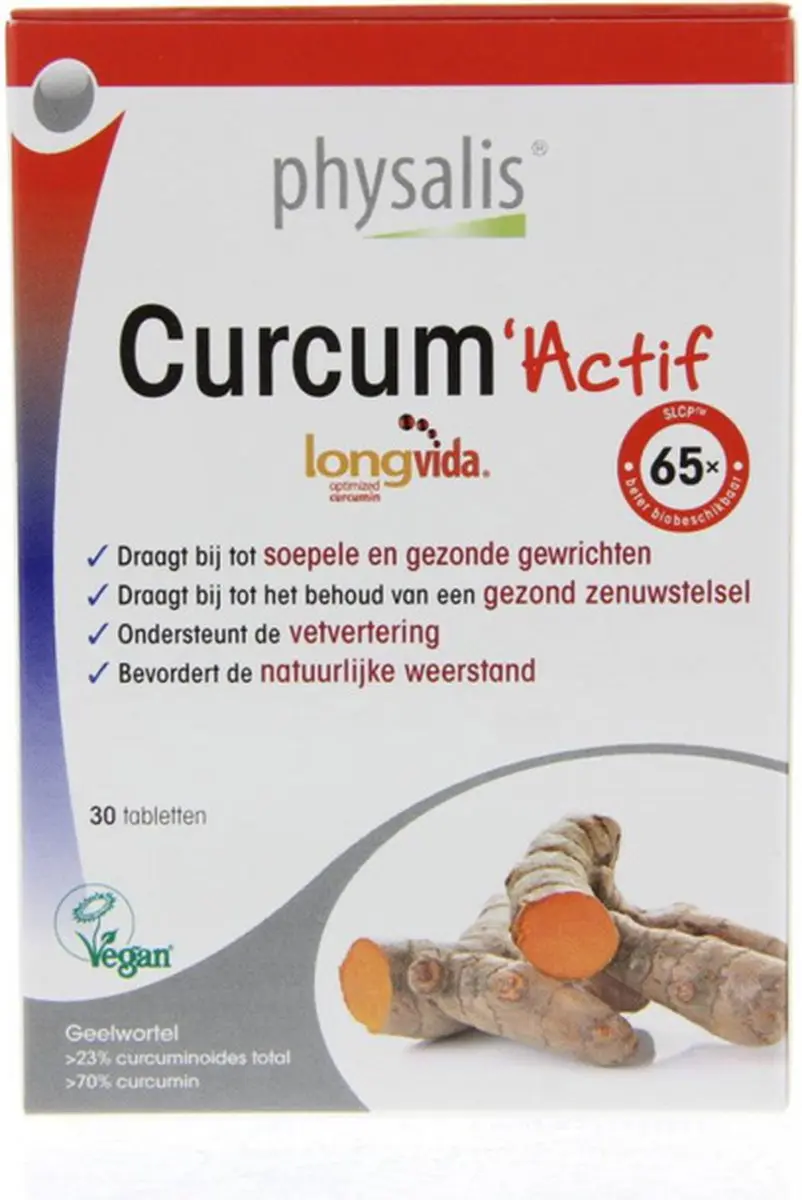 Physalis Curcum Actif 30 Tabletten - 30mg