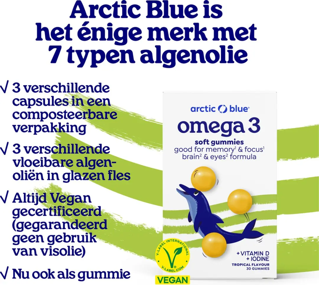 Omega 3 Gummies Vegan Tropisch - 30 Stuks - afbeelding 2 van 6
