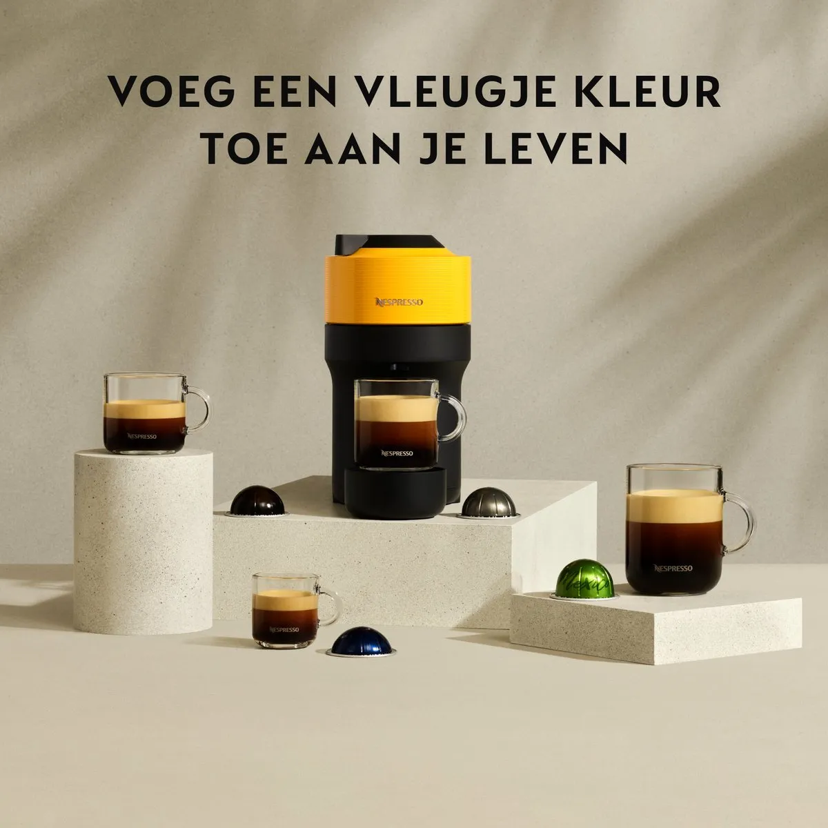 De'Longhi Nespresso Vertuo Pop ENV90.Y - Koffiecupmachine - Geel