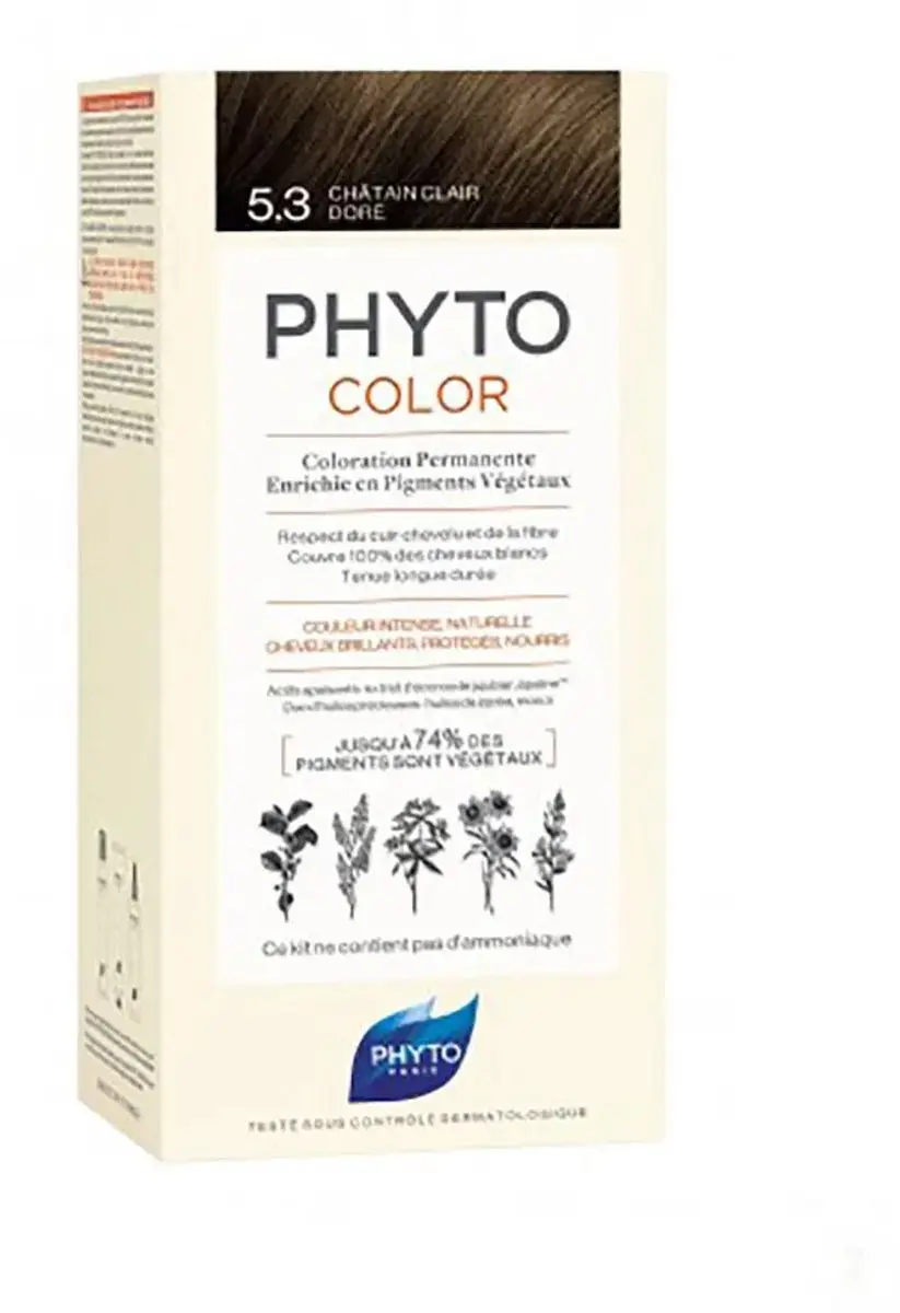 Phyto PhytoColor 5.3 Castaño Claro Dorado Permanent Haarkleuring 3ml