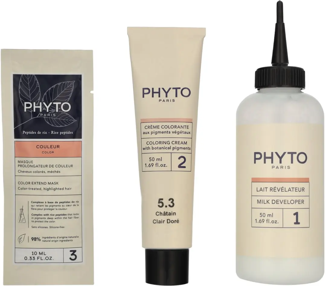 Phyto PhytoColor 5.3 Castaño Claro Dorado Permanent Haarkleuring 3ml