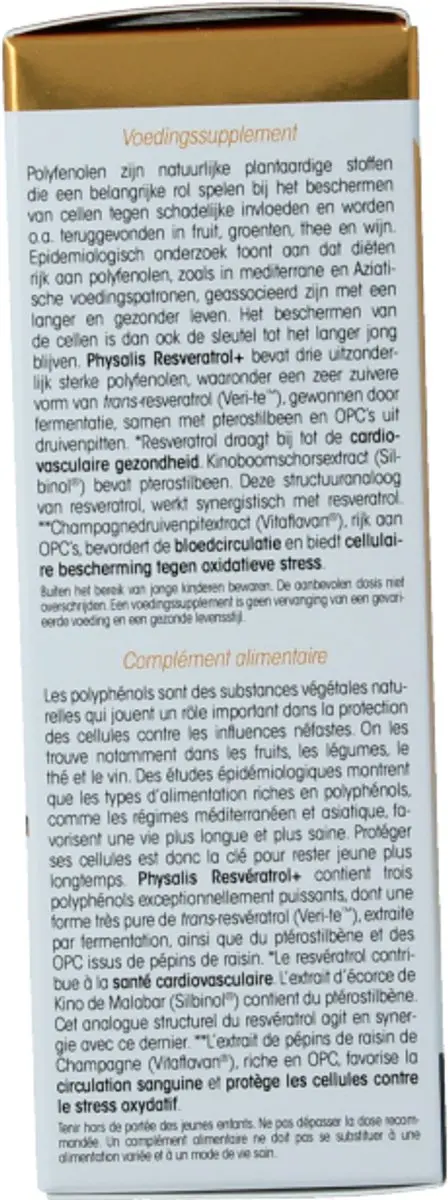 Physalis Resveratrol Vegan 30 Tabletten