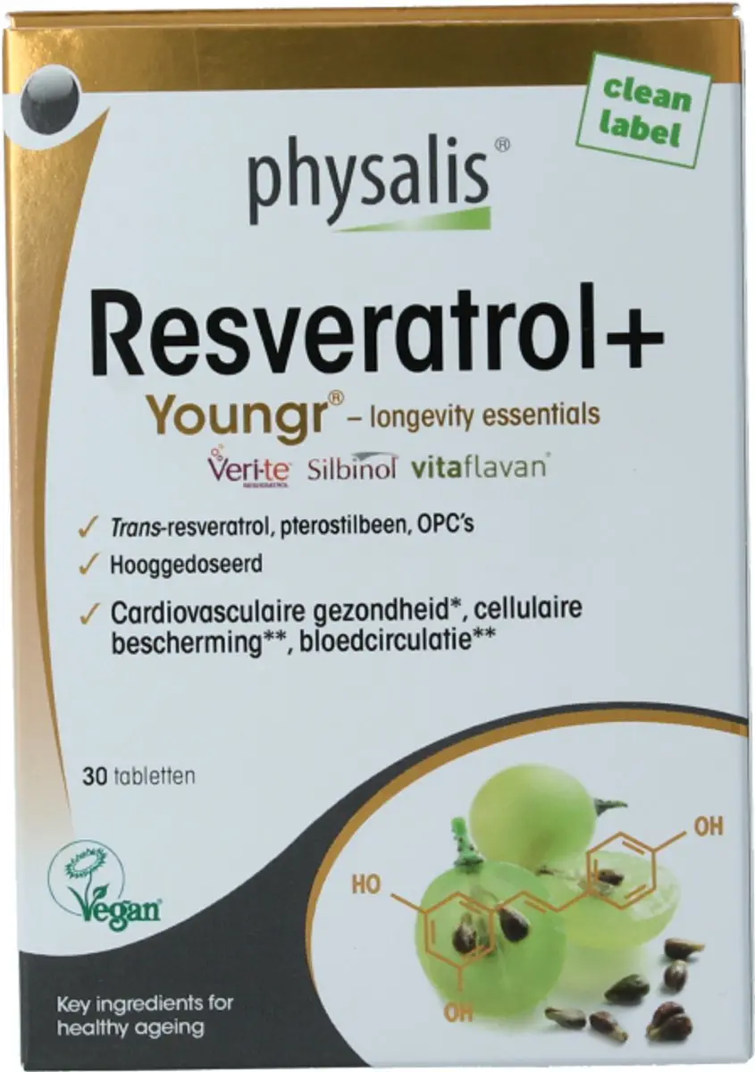 Physalis Resveratrol Vegan 30 Tabletten