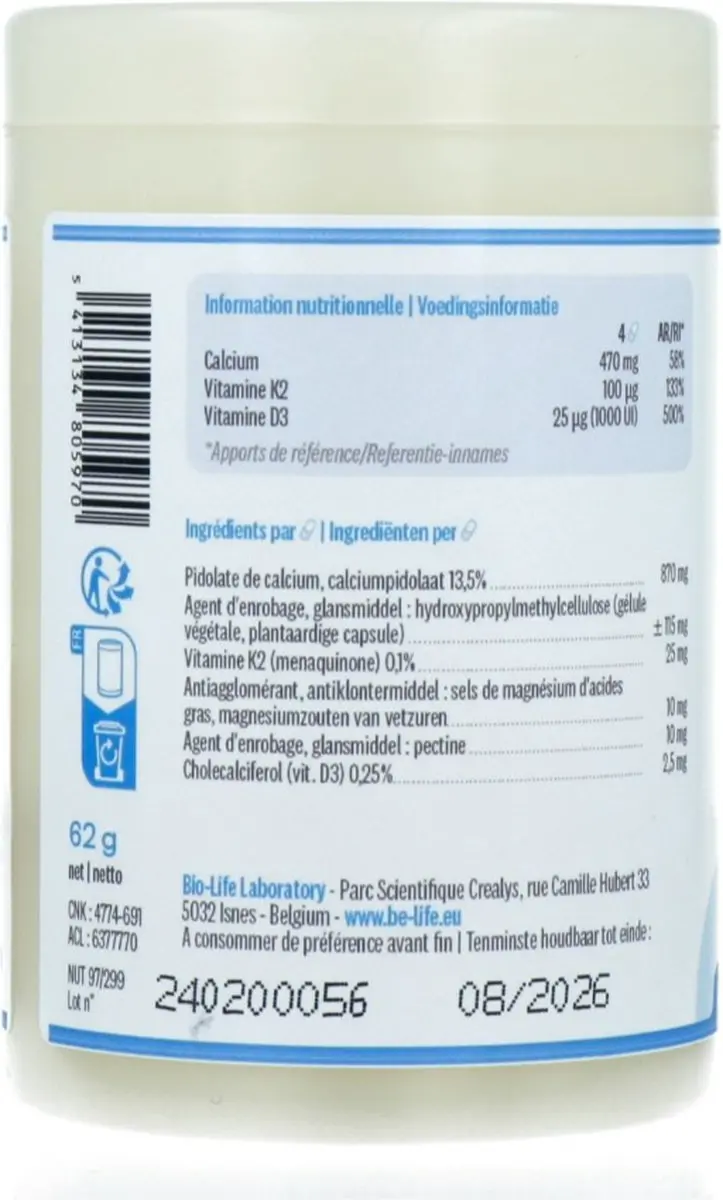 Be-Life Calci K2 D3 60 Capsules