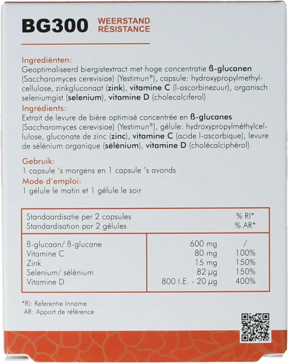 Soria Natural BG300 Capsules - 60 Stuks