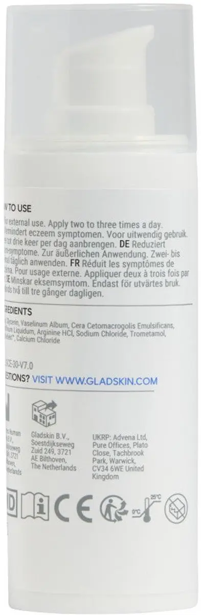 Gladskin Eczemact Crème 30ml - Verzachtend & Hydraterend