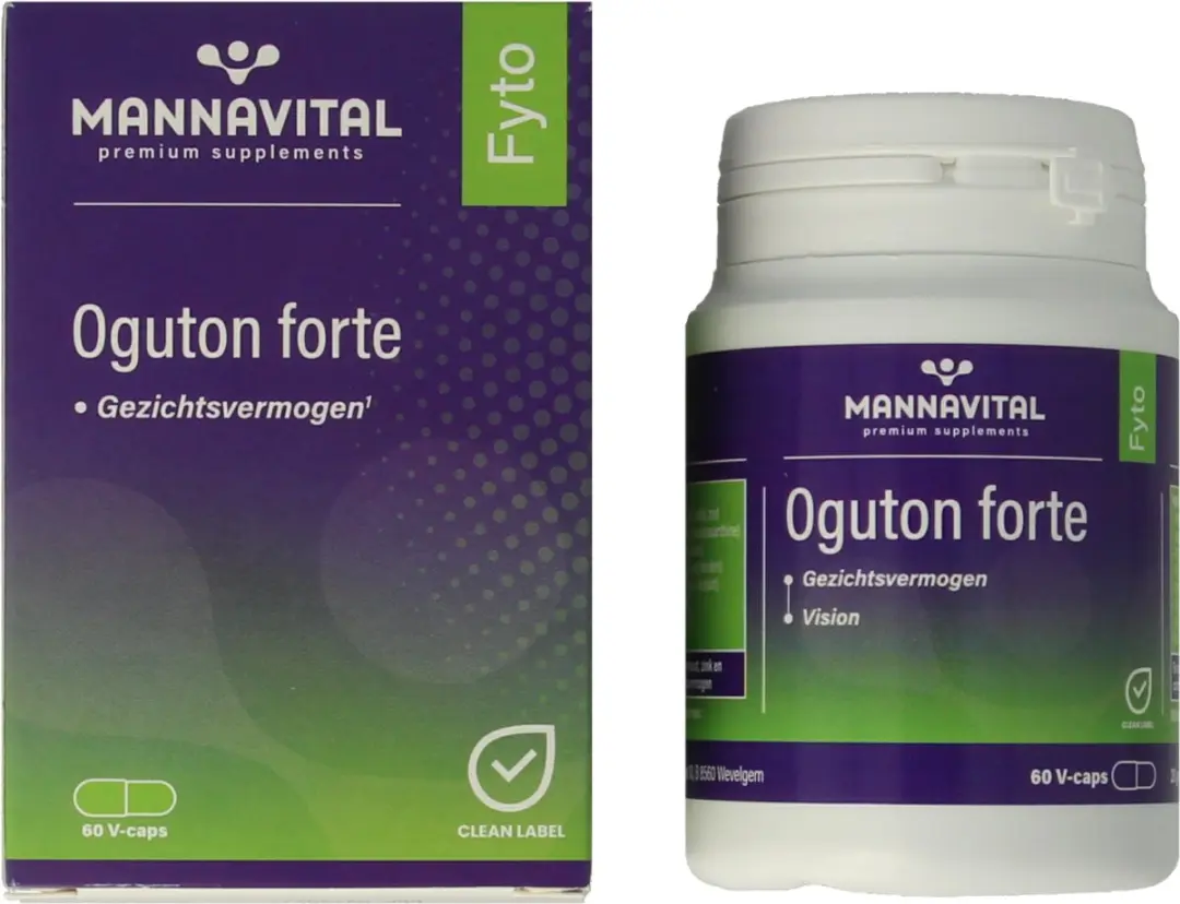 Mannavital Oguton Forte 60 Vegicaps - afbeelding 2 van 6