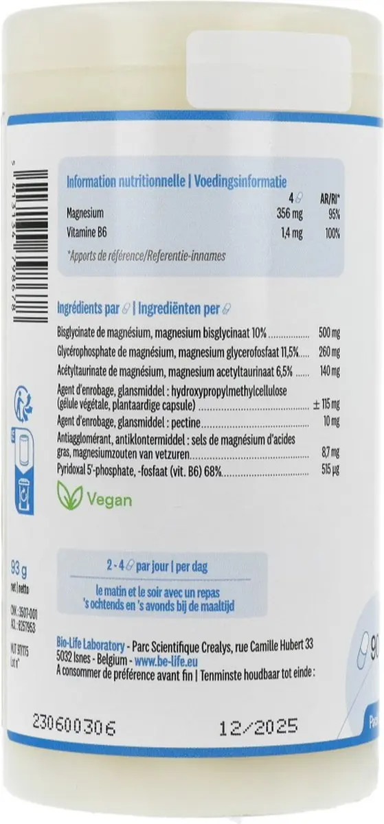 Be-Life Magnesium Quatro 900 90 Softgels