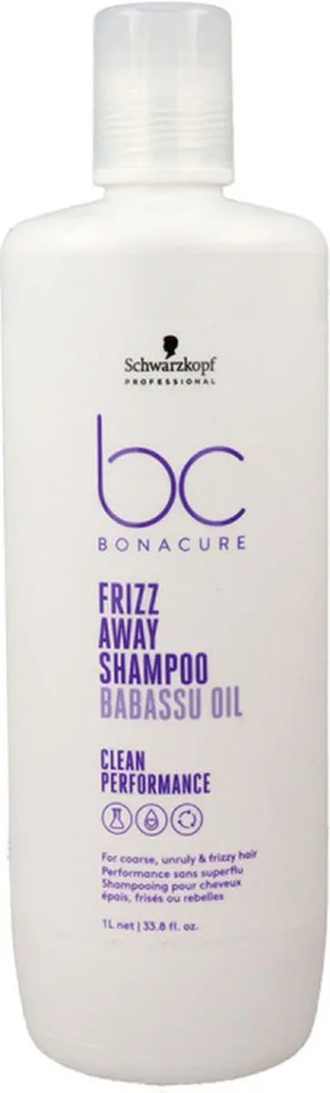 Schwarzkopf Bonacure Clean Performance Frizz Away Shampoo 500ml - Kroeshaar
