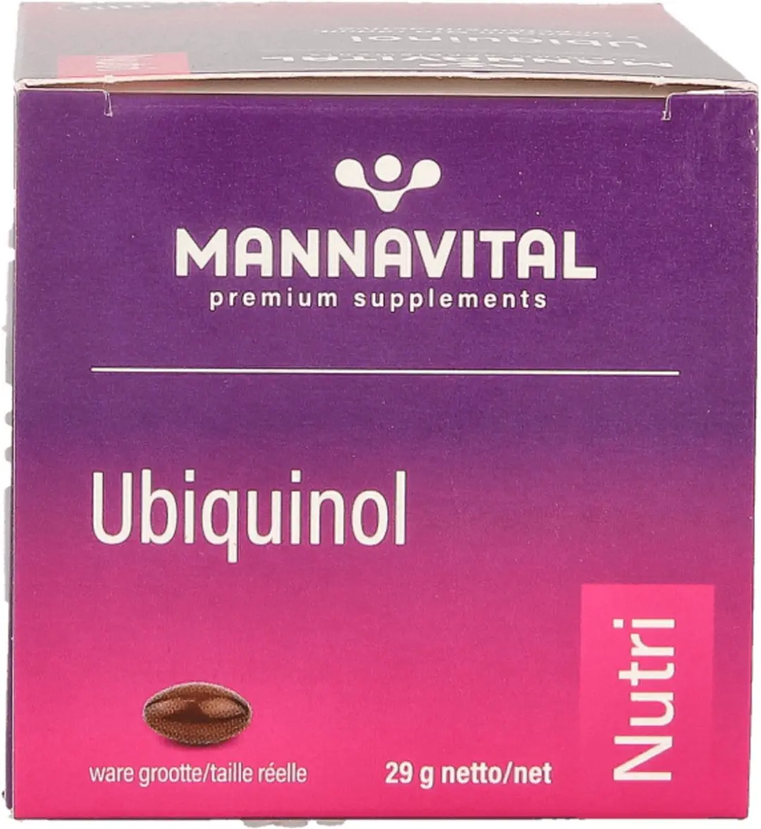 Mannavital Ubiquinol Co-enzym Q10 60 Capsules - afbeelding 5 van 6