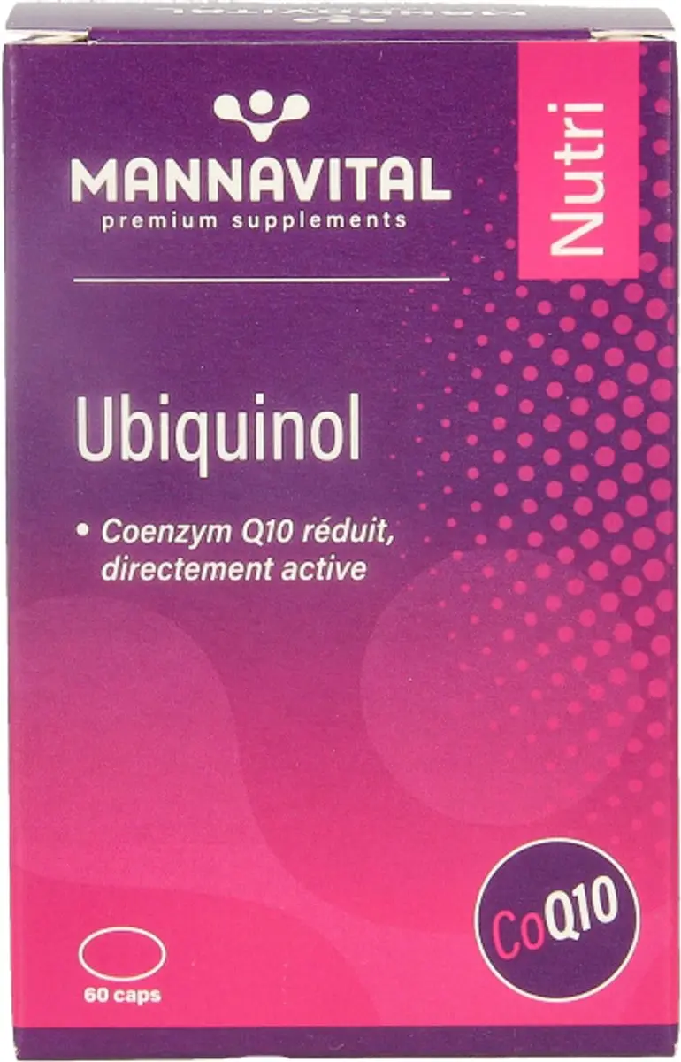 Mannavital Ubiquinol Co-enzym Q10 60 Capsules - afbeelding 4 van 6