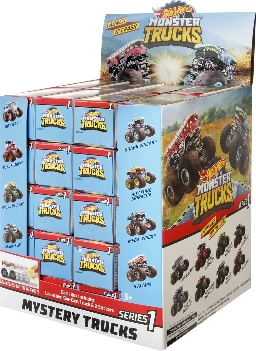 Hot Wheels Mystery Truck 4-delig Multicolor - afbeelding 6 van 6