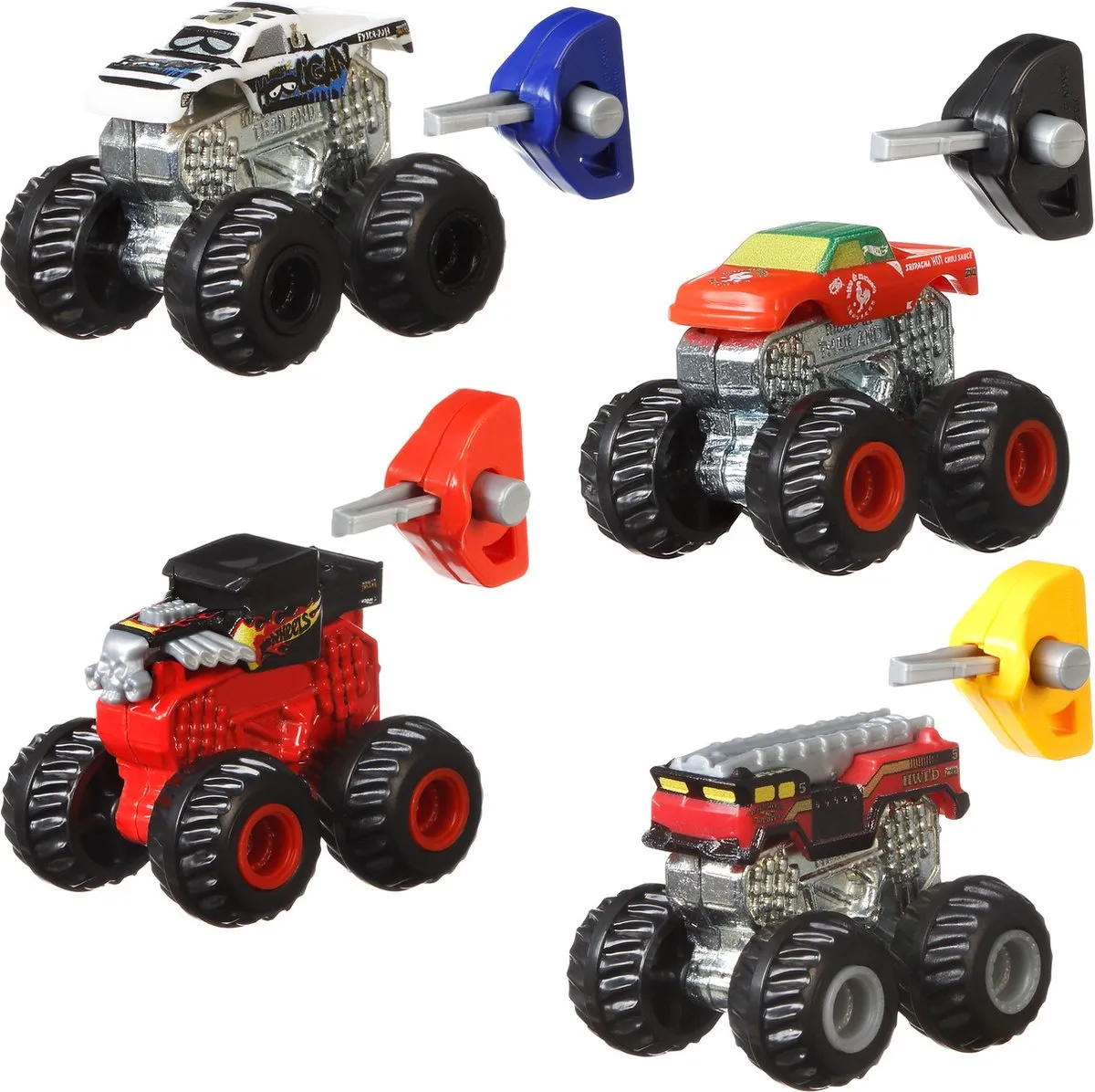 Hot Wheels Mystery Truck 4-delig Multicolor