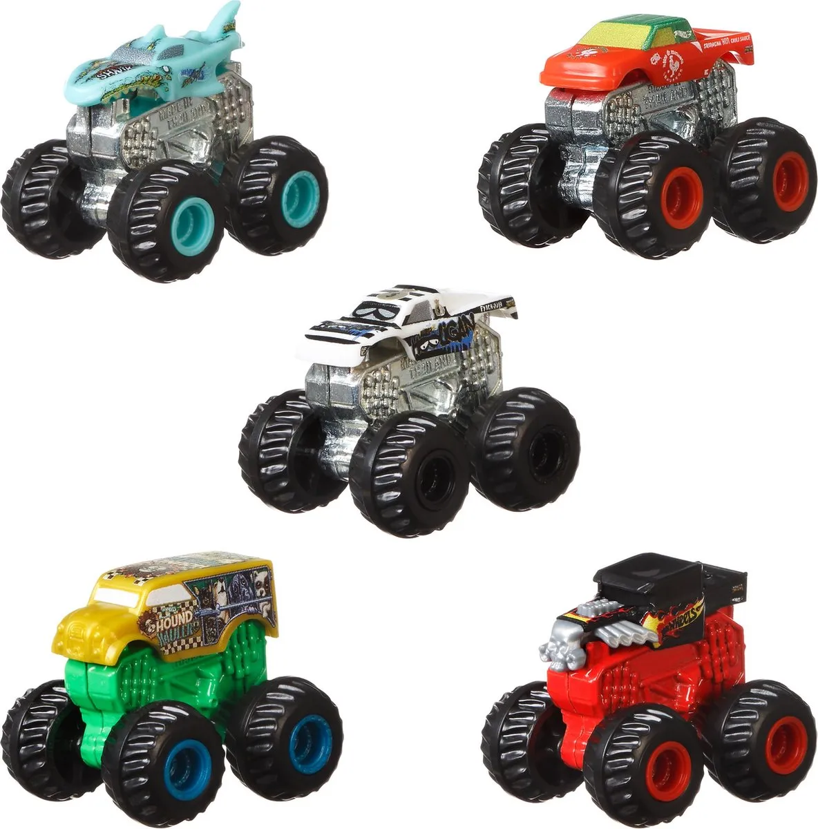 Hot Wheels Mystery Truck 4-delig Multicolor