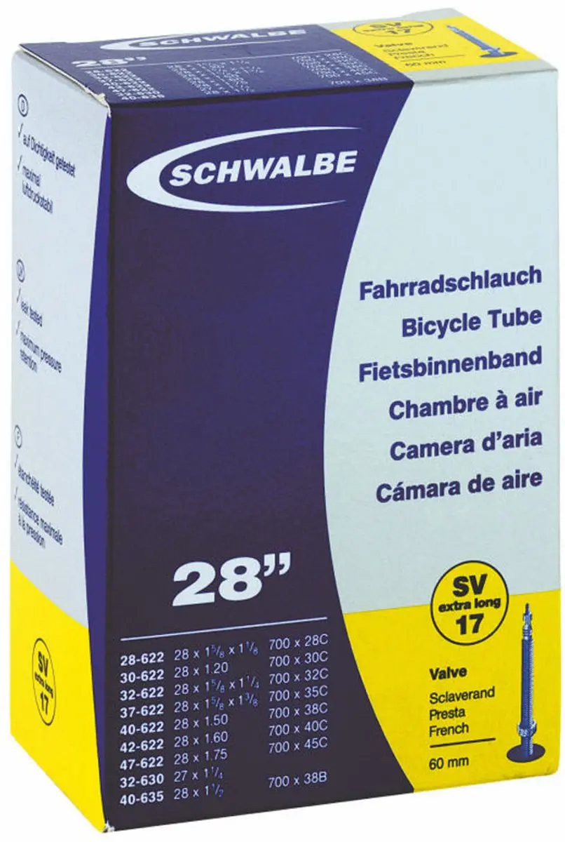 Schwalbe SV17 Binnenband 28 Inch - Frans ventiel