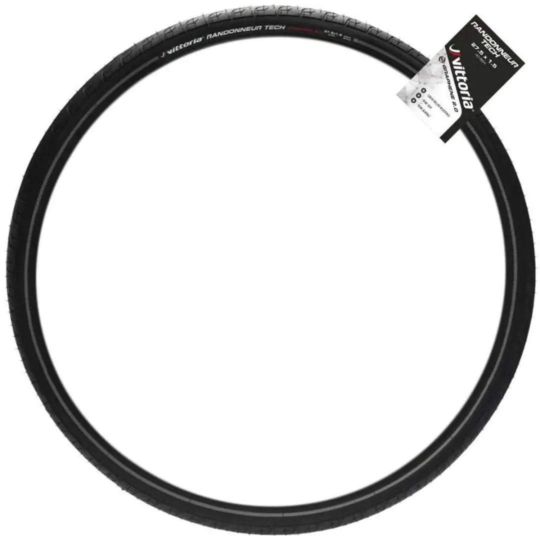 Vittoria Randonneur Tech 650b X 40 Stijve Racefietsband Zwart 650B x 40