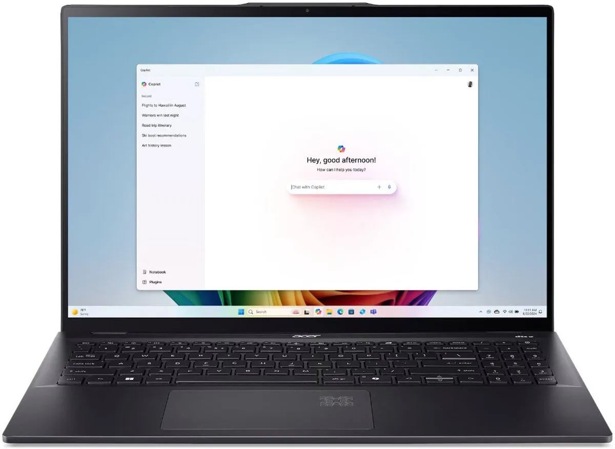 Acer Swift 16 AI SF16-51-77YL Laptop - 16" 2.8K OLED 120Hz - Zwart