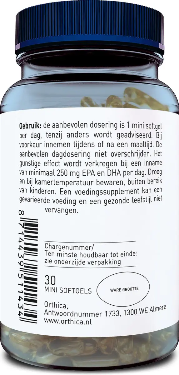 Orthica Co-Enzym Q10-100 30 Softgels - 100mg - afbeelding 2 van 6