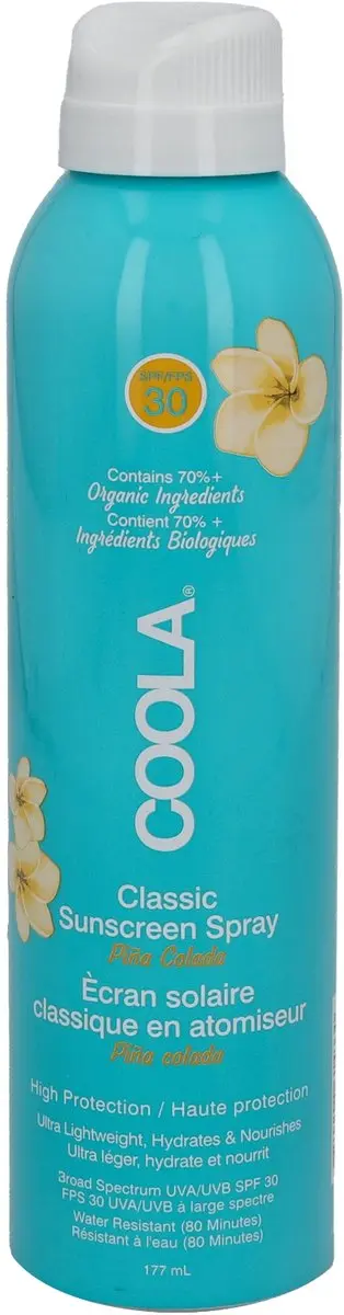 Coola Classic Body Spray Piña Colada SPF 30 - 177ml