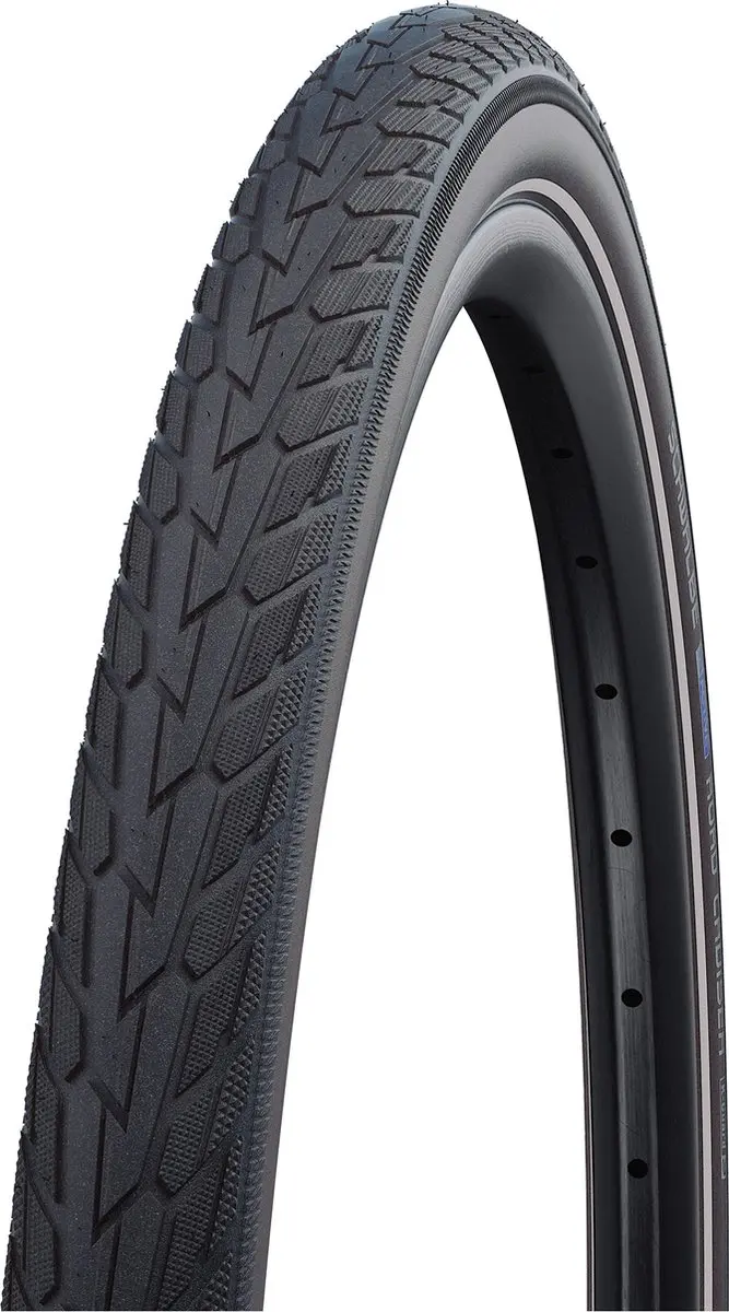 Schwalbe Buitenband - Road Cruiser - 28 inch x 1.75 - Zwart/- Bruin Reflecterend