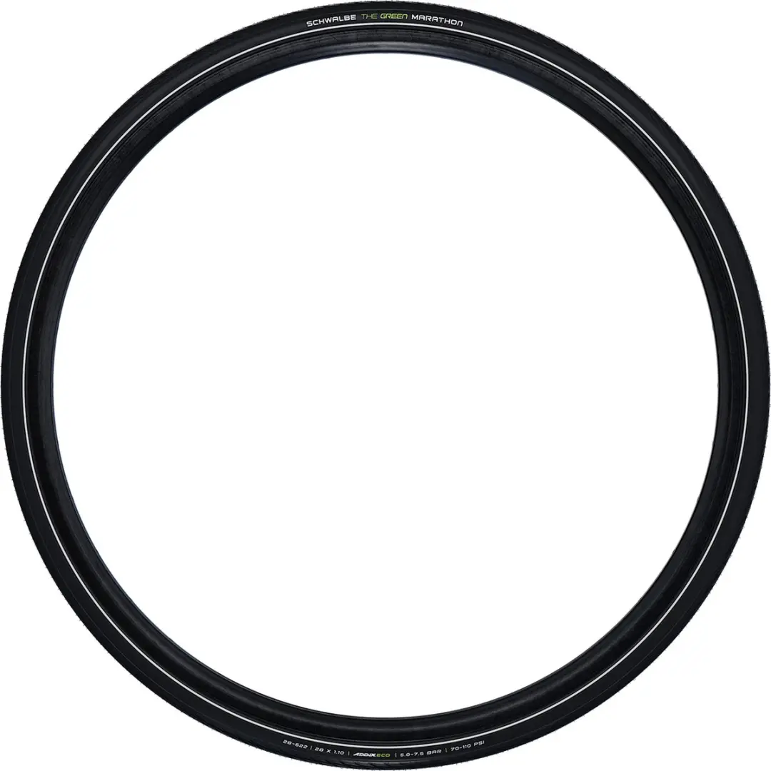 Schwalbe Green Marathon 28x1.25 Buitenband - Zwart met reflectie