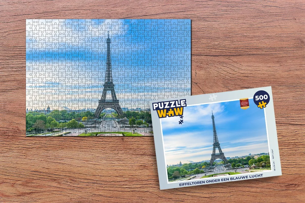PuzzleWow Legpuzzel Eiffeltoren 500 Stuks - Multicolor