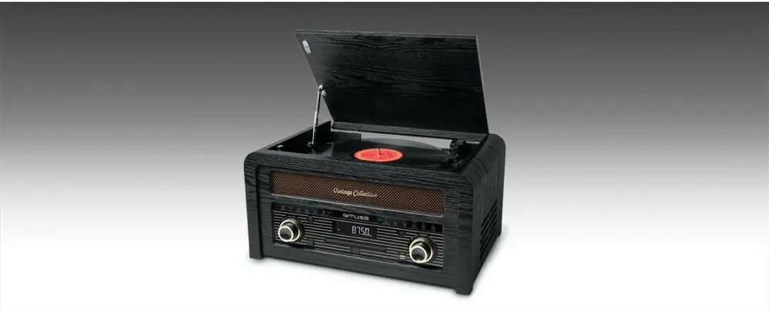 Muse MTB-1150DAB Vintage Muziekcenter - 20W - Bruin - afbeelding 5 van 6