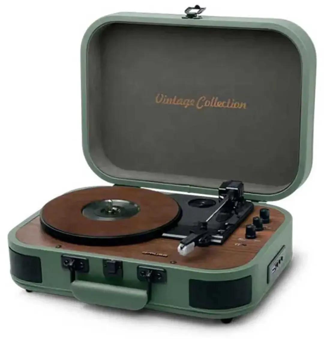 Muse MT-207 PGR Platenspeler - Legergroen - afbeelding 5 van 5