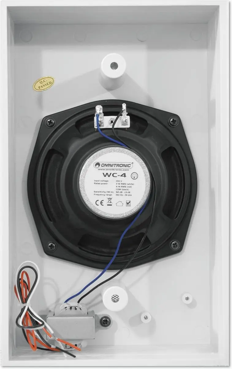 Omnitronic WC-4 ELA-Luidspreker - Wit - afbeelding 5 van 5