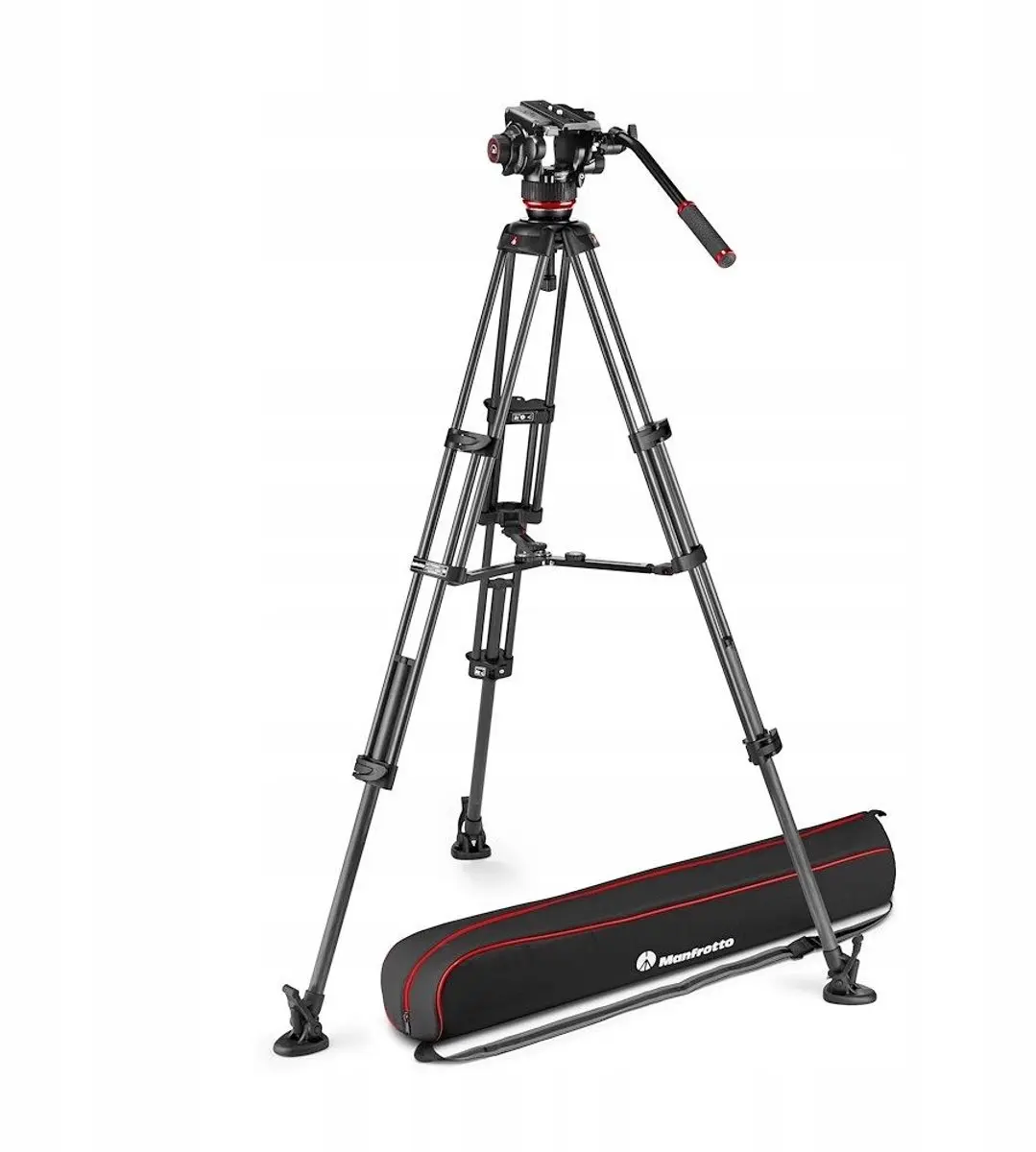 Manfrotto 504X Twin Carbon Statief Videokop